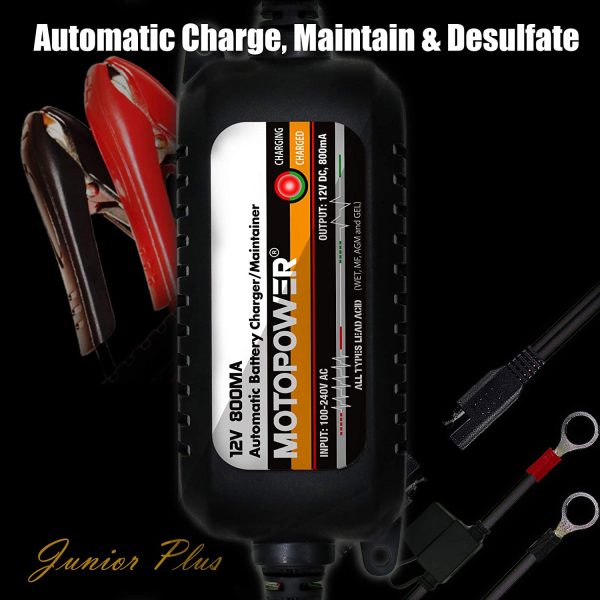 MP00205C 12V 800mA Fully Automatic Battery Charger/Maintainer