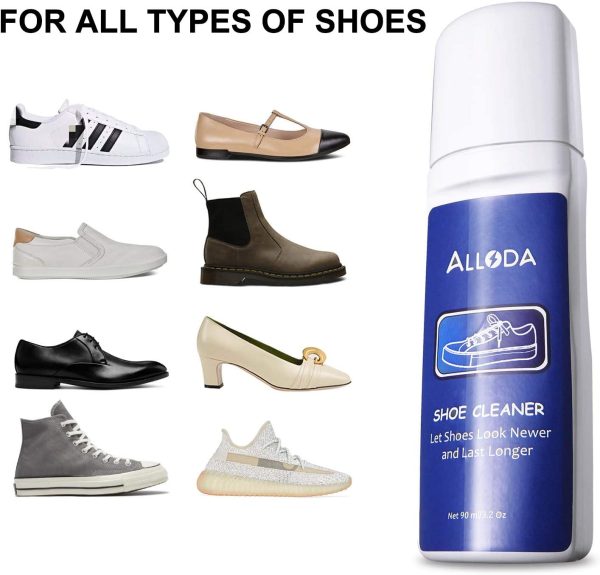 Shoe Cleaner+Shoe whitener, Sneaker Cleaner, Brush-Shoe Cleaning Kit, Alloda - Image 2