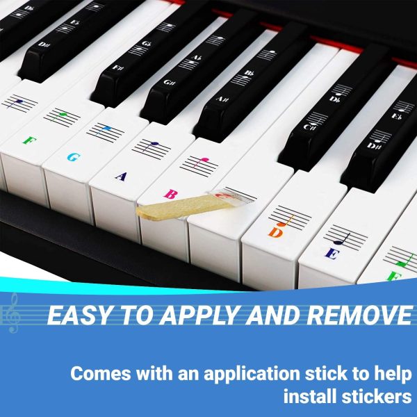 Color Piano Stickers for White and Black Keys - Image 6