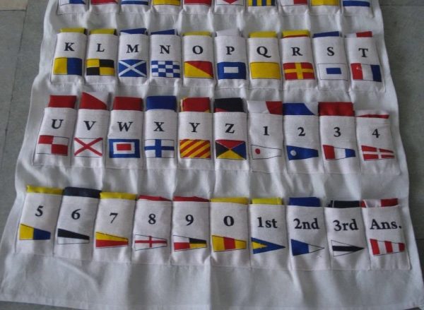 Naval Signal Flag Set with Case Cover Nautical Decor Maritime Marine Boat Sip Vessel [Set of 40 Flags] 5100 - Image 4