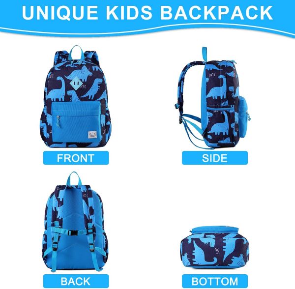 Preschool Backpack,Vaschy Little Kid Backpacks for Boys with Chest Strap Cute Dinosaur. - Image 6