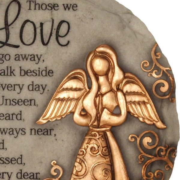 Spoontiques - Garden D??cor - Bronze Angel Stepping Stone - Decorative Stone for Garden - Image 4