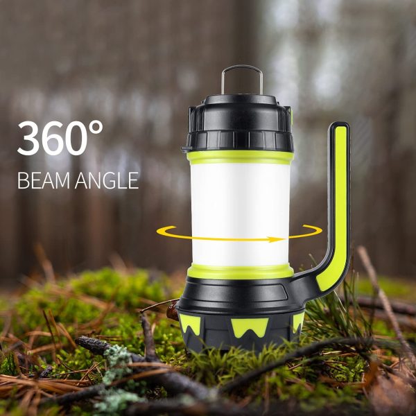 Tokeyla Rechargeable Camping Lantern, LED Lantern Flashlight 4000mAh Power Bank, 6 Modes, IPX4 Waterproof, USB Charging Cable Included, Perfect for Camping Light Hiking Emergency or Home - Image 4