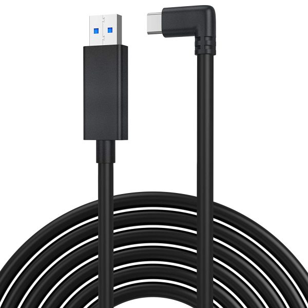 KIWI design Oculus Quest Link Cable 16ft/5M, High-Speed Data Transmission and USB 3.2 Gen 1 Cable for Oculus Quest 1/2 and All Type C Devices (Black) - Image 2