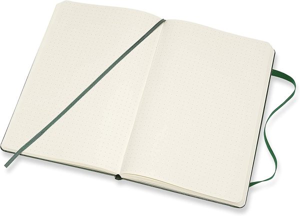 Moleskine - Classic Hard Cover Notebook - Dot Grid - Large - Myrtle Green - Image 6