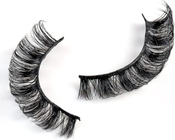 Russian Strip Lashes, DD Curl Mink Lashes, Natural False Lashes , Fluffy Eyelashes Mink, Faux Mink Eyelashes Natural Look, Natural Wispies False Eyelashes (HD03) - Image 7