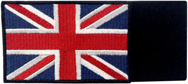 EmbTao Patches British Union Jack Embroidered England Flag UK Great Britain Hook & Loop Emblem - Image 2