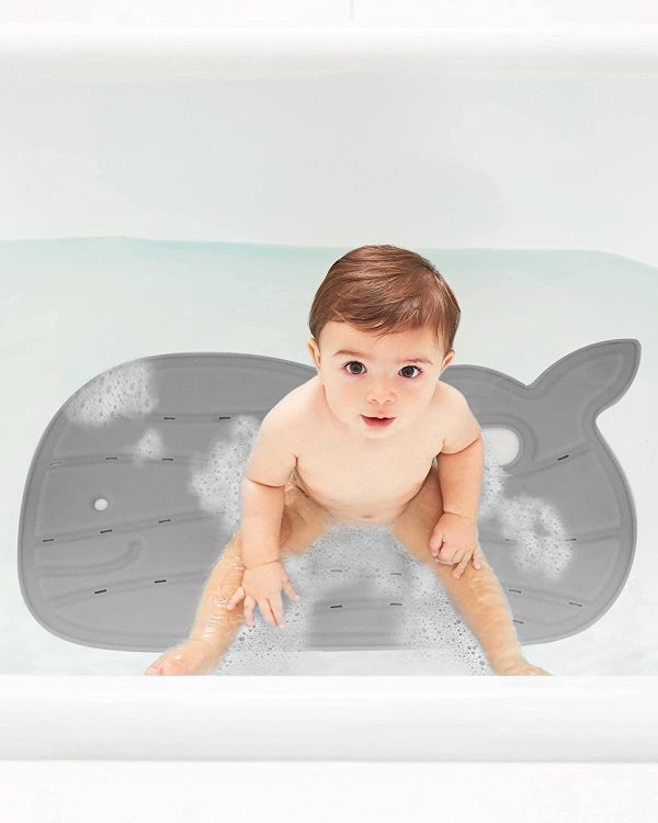 Skip Hop Non-Slip Baby Bath Mat, Moby, Grey - Image 6