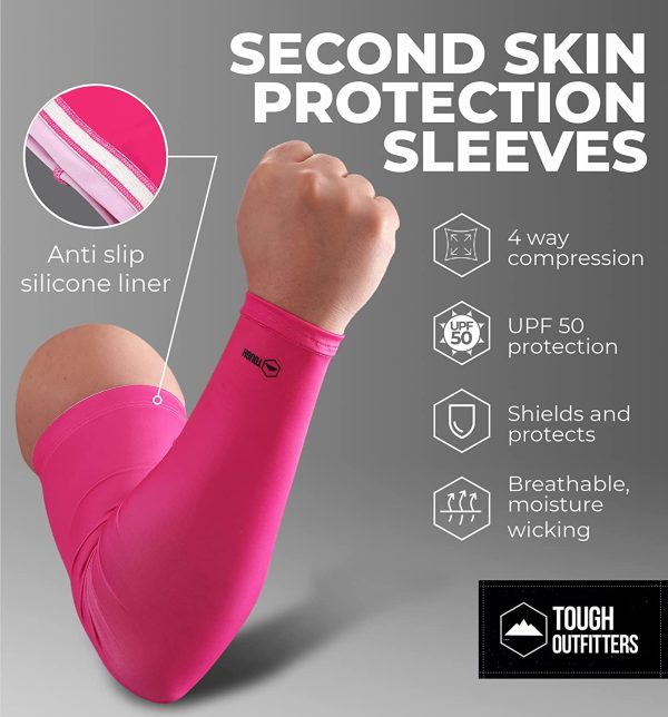 Sports Compression Arm Sleeves - Athletic & Shooting Sleeve for Youth, Kids, Men & Women - Football, Basketball & Baseball