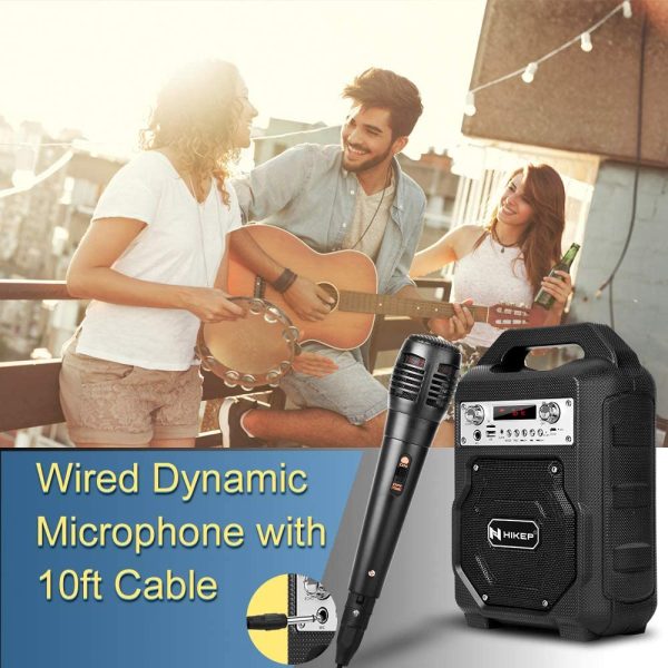 Portable Bluetooth Karaoke Machine, Wireless PA Speaker System Voice Amplifier with Handheld Microphone Perfect for Kids & Adults Party, Karaoke and Other Outdoor and Indoor Activities - Image 2