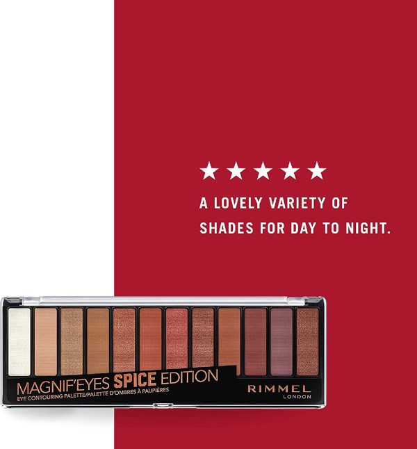 Rimmel London Magnif'Eyes Eyeshadow Palette, Spice Edition - Image 5