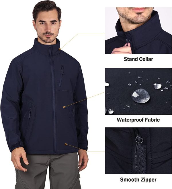 FREE SOLDIER Men's Jackets Outdoor Waterproof Softshell Hooded Tactical Jacket - Image 4