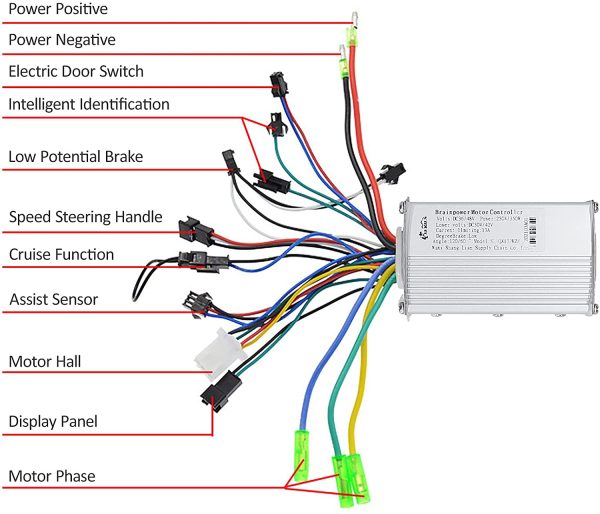 Staright Display Panel Brushless Controller Kit for Electric Bicycle Scooter - Image 5