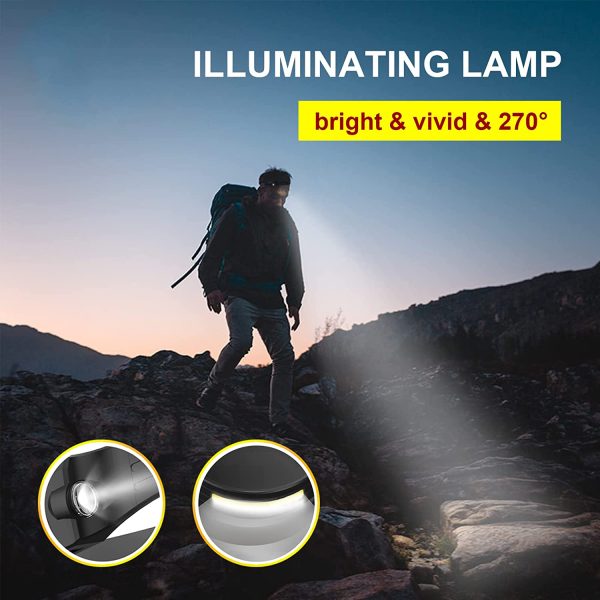 LED Headlamp, Odelfi Rechargeable Head Lamp Flashlight Motion Sensor, Flex pro lightbar 270° Wide Beam Bright Headband, COB XPE Lightweight Waterproof Head Light for Outdoor Running Camping Hiking - Image 7