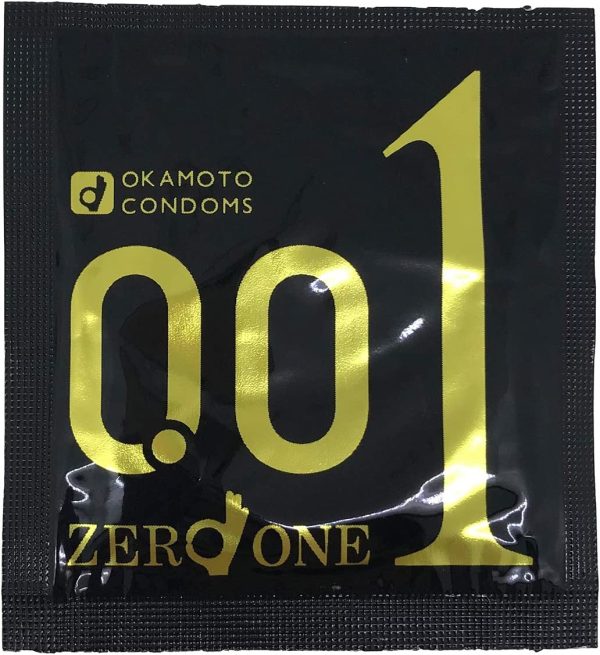 Japan Okamoto 001 0.01 mm Zero One Thinnest Condoms Medium Size 3 Pieces - Image 3