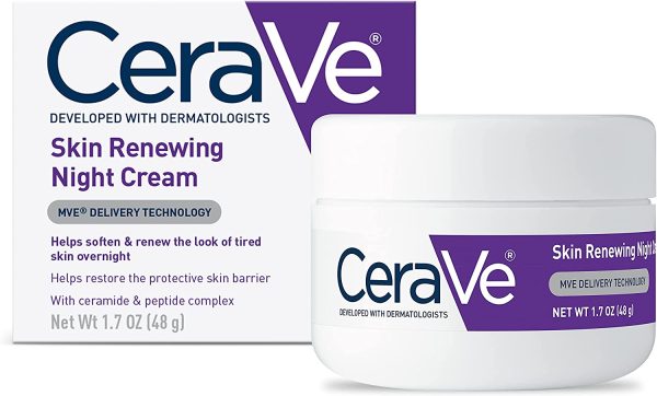 CeraVe Renewing System, Skin Renewing Night Cream, 1.7 Ounce - Image 2