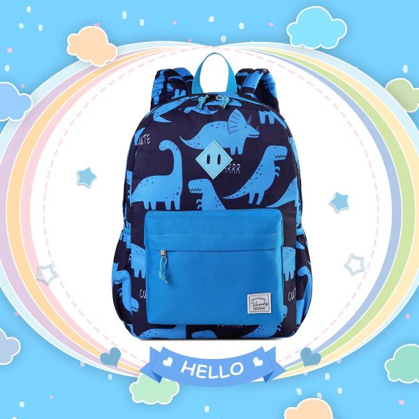 Preschool Backpack,Vaschy Little Kid Backpacks for Boys with Chest Strap Cute Dinosaur. - Image 4