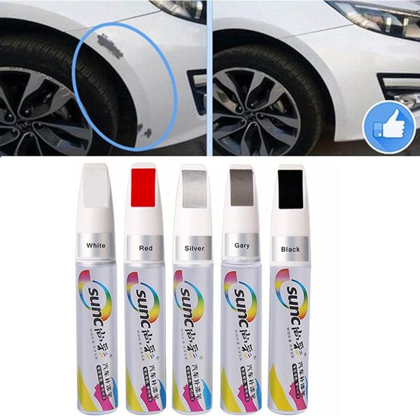 Car Scratch Repair Pen, Touch Up Paint for Cars Paint Scratch Repair, Waterproof Auto Scratch Remover Pen, Quickly Scratch Fix for Cars, White Black Red - Image 4