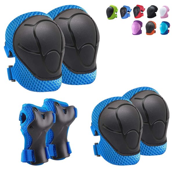 Knee Pads for Kids Kneepads and Elbow Pads Toddler Protective Gear Set Kids Elbow Pads and Knee Pads for Girls Boys with Wrist Guards 3 in 1 for Skating Cycling Bike Rollerblading Scooter [Upgraded] - Image 6