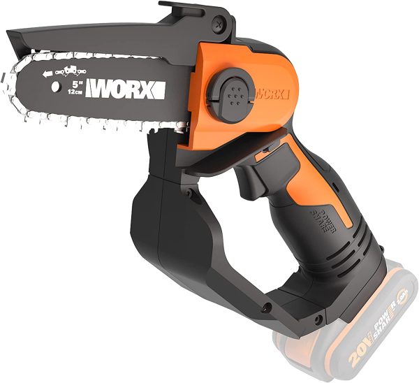 WORX 20V Cordless 12cm One Handed Pruning Chainsaw Skin (POWERSHARE Battery / Charger not incl.) - WG324E.9 - Image 2