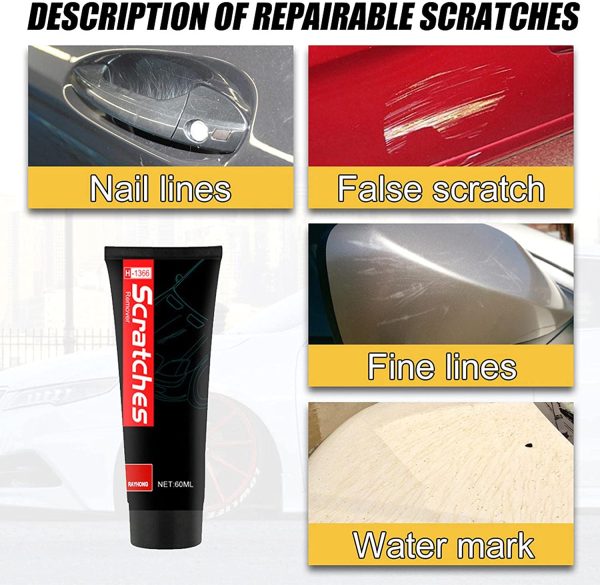 Car Scratch Remover - Professional Scratch Remover | Versatile Scratch Repair | Useful Car Polish Kit for Home Car Vehicles B/m - Image 2