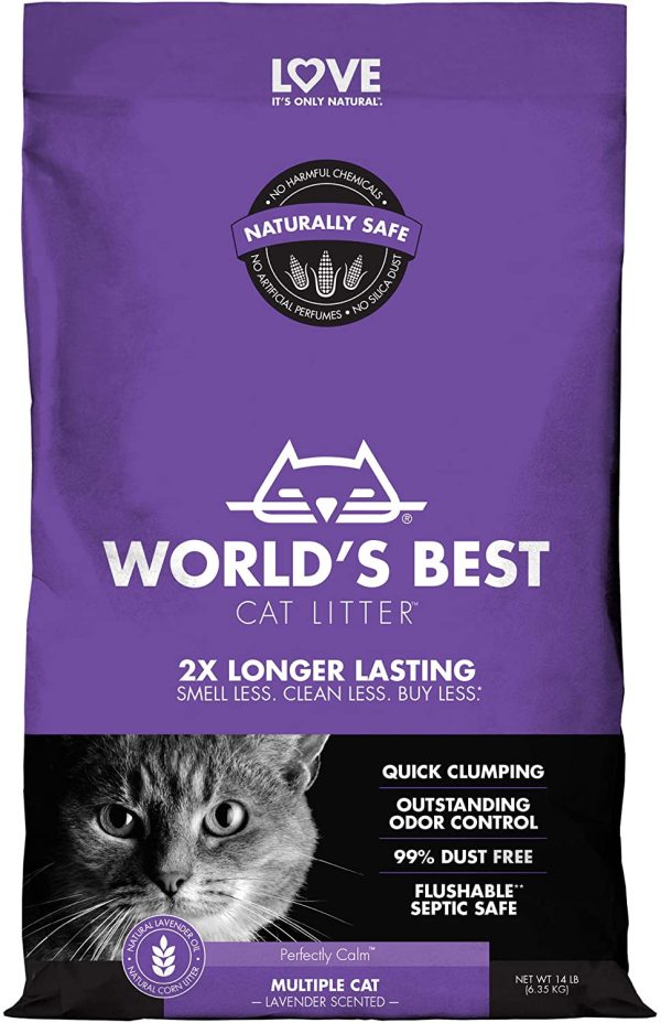 World's Best Cat Litter 6.35kg Multi Cat Lavender Scented