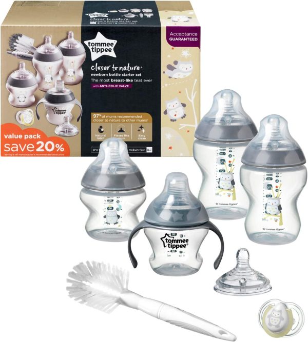 Tommee Tippee Closer to Nature Newborn Baby Bottle Feeding Pack - Image 3