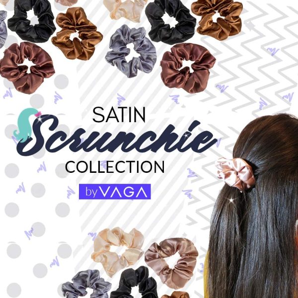 VAGA Cute Scrunchies For Hair 6 Colors Set, Our Hair Scrunchies Hair Elastics Ponytail Holder Pack of scrubchies are Softer Then Hair Ties, A Satin Scrunchie sruchies, Do not Pull Or Snag Thick Hair - Image 3