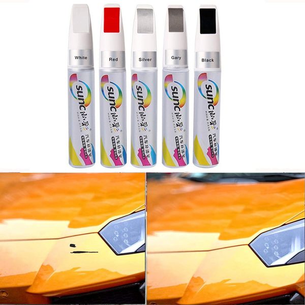 Car Scratch Repair Pen, Touch Up Paint for Cars Paint Scratch Repair, Waterproof Auto Scratch Remover Pen, Quickly Scratch Fix for Cars, White Black Red Gray Car Professional Paint Pen - Image 2