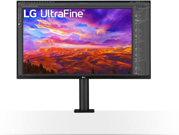 LG Ultrafine Ergo 32UN88A 4K UHD IPS Monitor 31.5 Inch 3840 x 2160 IPS Display, DCI-P3 95%, HDR10, USB Type-C, Ergonomic Stand, AMD Freesync, White