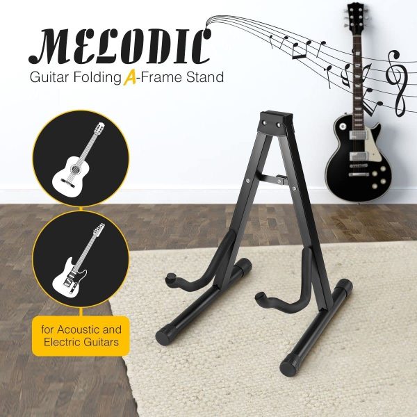 Melodic Guitar Stand Rack Folding Portable Holder A Frame for Electric Acoustic Classical Bass Guitar - Image 7