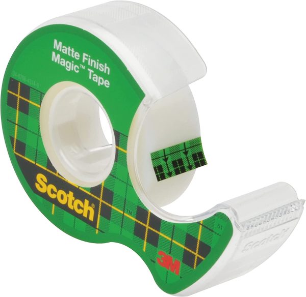 Scotch Matte Finish Magic Tape, 105, 19mm x 7.62m, Photo Safe - Image 3