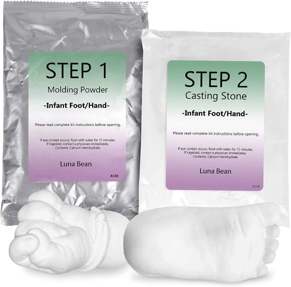 Luna Bean Infant Plaster Life Casting Kit -Refill- (Step 1 & Step 2) - Image 5