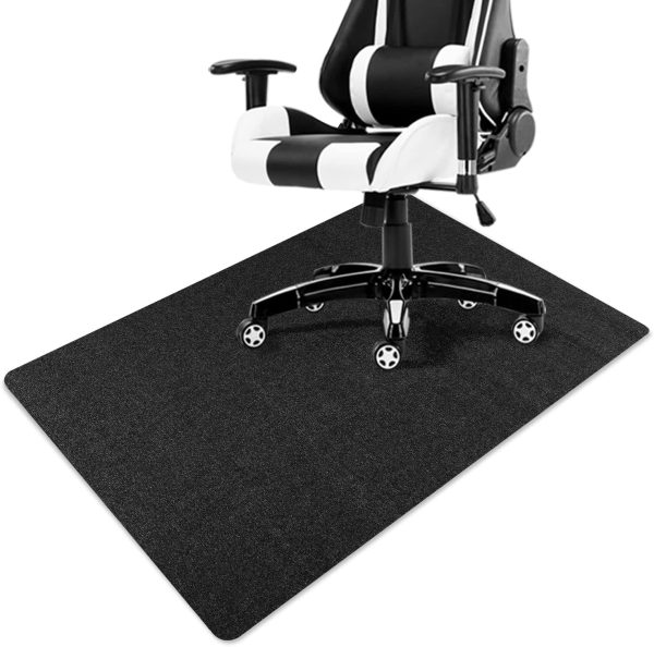 Office Chair Mat for Hard Floor, Protector Mat for Hardwood Floor, Gaming Desk, Gaming Chair and Home Office (90*120cm, Black, Rolled Package) - Image 6