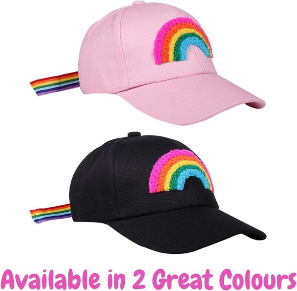 Girls Rainbow Hat - Baseball Cap for Girls - Kids Hat - Image 3