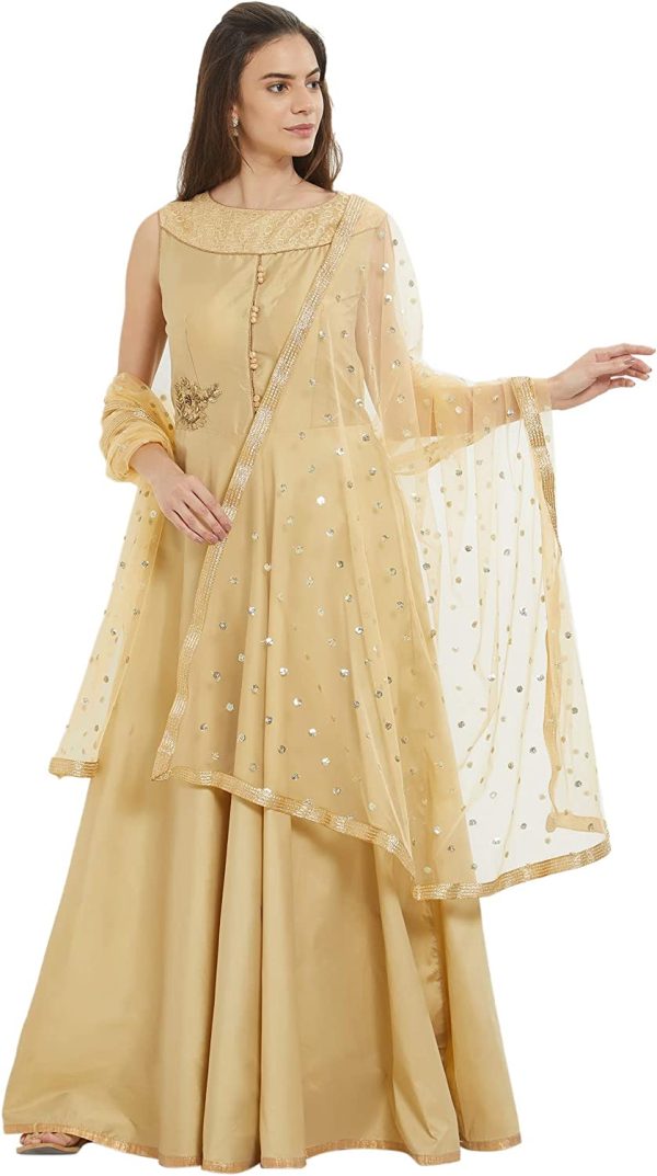 Dupatta Bazaar Woman's Embellished Net Dupatta - Image 6