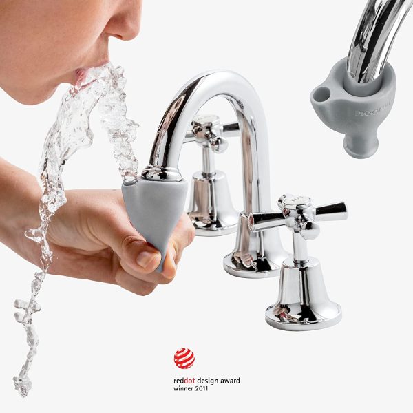 Tapi | Protective Rubber Tap Head Cover and Water Fountain | Grey - Image 3