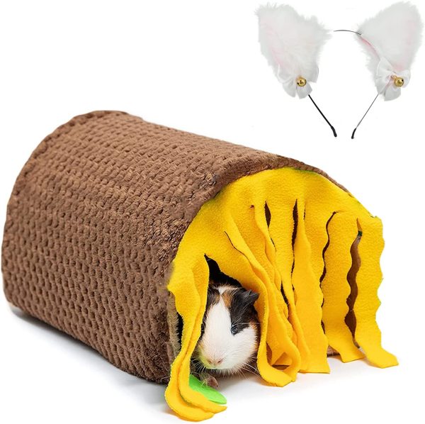 Hipet Guinea Pig Hideouts,Rat Toys,Hamster Tubes and Tunnels for Hamster Gerbil Rat Chinchilla Ferret Hedgehog Guinea PigCage Accessories - Image 3