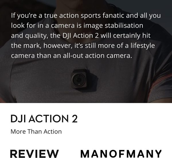 DJI Action 2 Dual-Screen Combo-4K Action Camera with Dual OLED Touchscreens, 155?? FOV, Magnetic Attachments, Stabilization Technology, Underwater Camera Ideal for Vlogging and Action Sports - Image 2