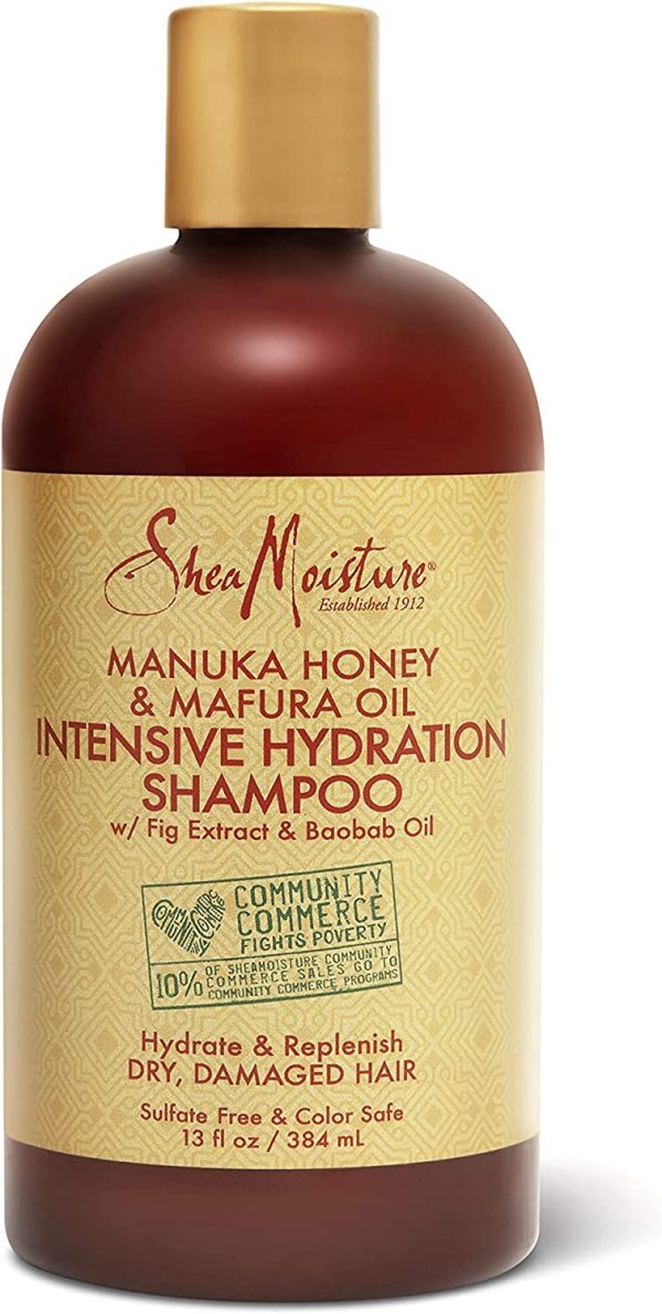 SHEA MOISTURE Manuka Honey and Marfura Oil Intensive Hydration Shampoo, 384 ml, 13 oz (U-HC-12180)