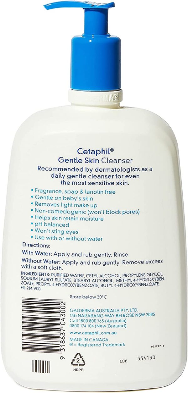 Cetaphil Gentle Cleanser, 1L - Image 4