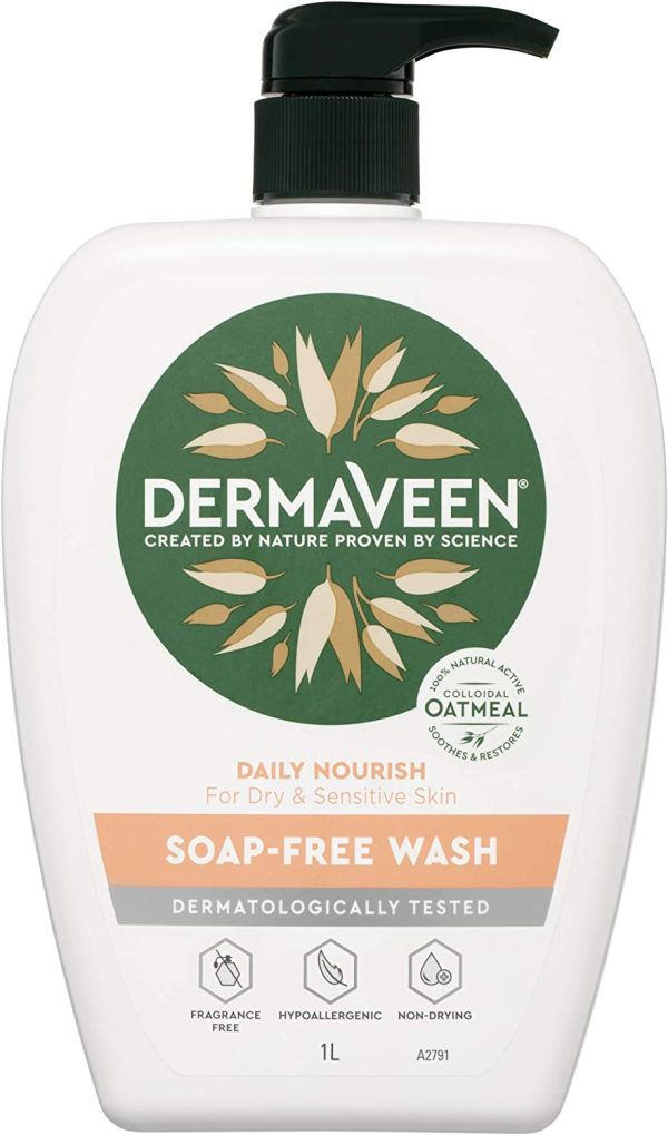 DermaVeen Daily Nourish Soap Free Wash, 1L - Image 2