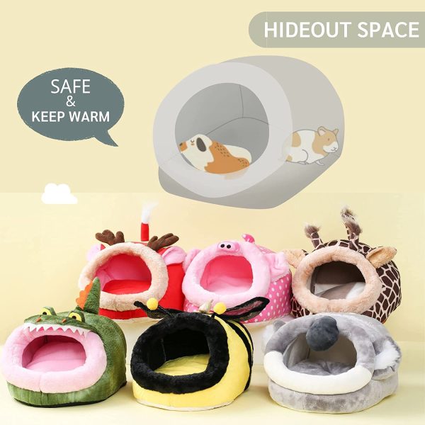 JanYoo Guinea Pig Rat Accessories Toys House Hideout Cage Supplies Chinchilla Cage Ferret Gerbil(S,Pig) - Image 7