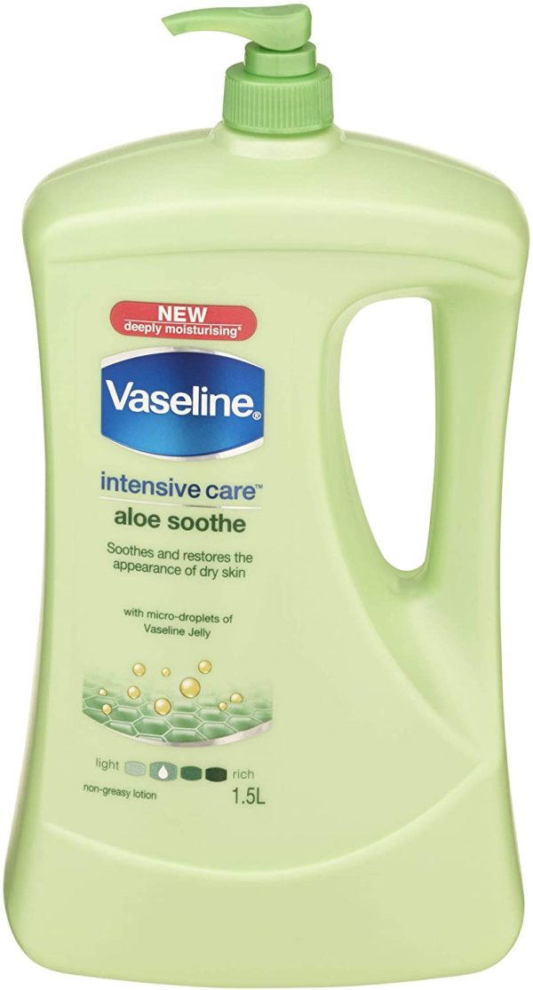 Vaseline Intensive Care Body Lotion Aloe Soothe, 1.5L - Image 5