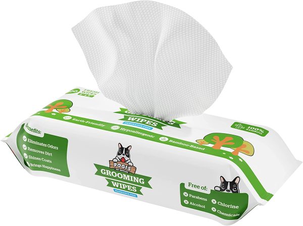 Pogi's Grooming Wipes - 100 Deodorising Wipes for Dogs & Cats - Biodegradable, Hypoallergenic, Fragrance-Free - Image 3