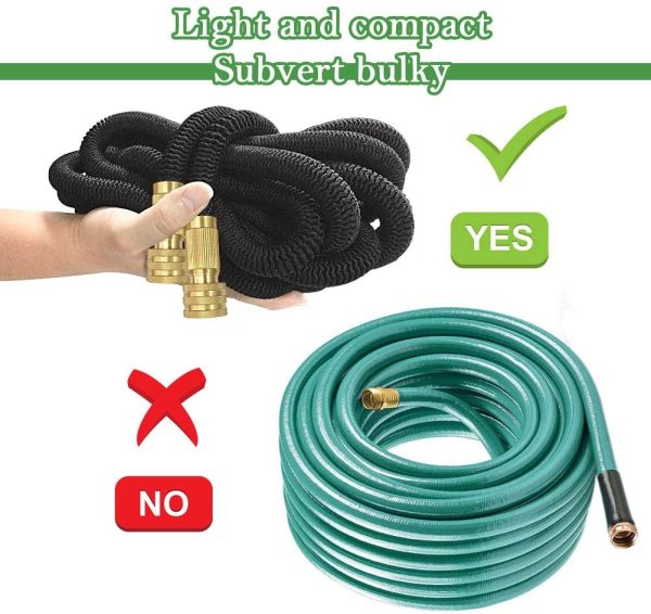 TheFitLife Expandable Garden Hose With Strongest Triple Core Latex & Solid Brass Fittings 8 Pattern Spray Nozzle AU Standard Expending Kink Free Easy Storage Best Flexible Water Hose (25 Feet / 7.5 M) - Image 8