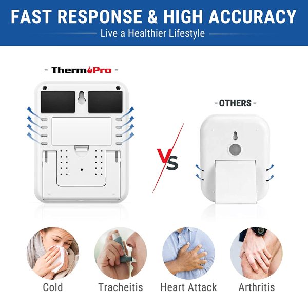 ThermoPro TP55 Digital Hygrometer Indoor Thermometer Humidity Gauge with Jumbo Touchscreen and Backlight Temperature Humidity Monitor - Image 7