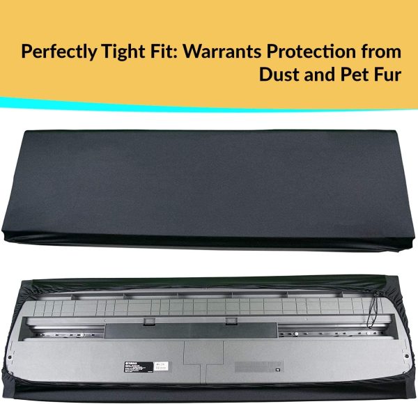 Stretchable Keyboard Dust Cover for 61 & 76 Key-Keyboard; Best for All Digital Pianos & Consoles; Adjustable Elastic Cord; Machine Washable; Size: 41????16????6??. - Image 3