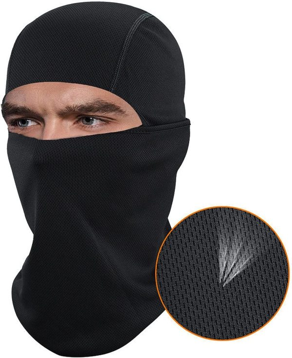 H HOME-MART Ski Motorcycle Cycling Balaclava Face Mask UV Protection for Men Women Sun Hood Tactical Lightweight Ski Motorcycle Running Riding - Image 2