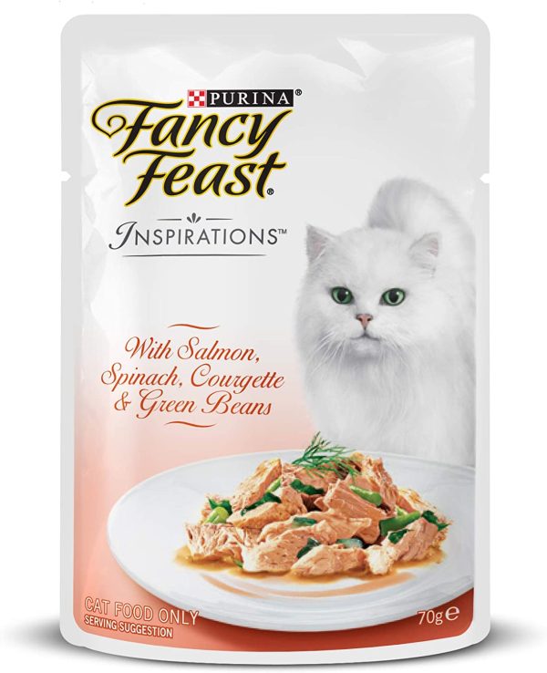 Fancy Feast Inspirations Salmon and Tuna Multipack, Adult, 24x70 g